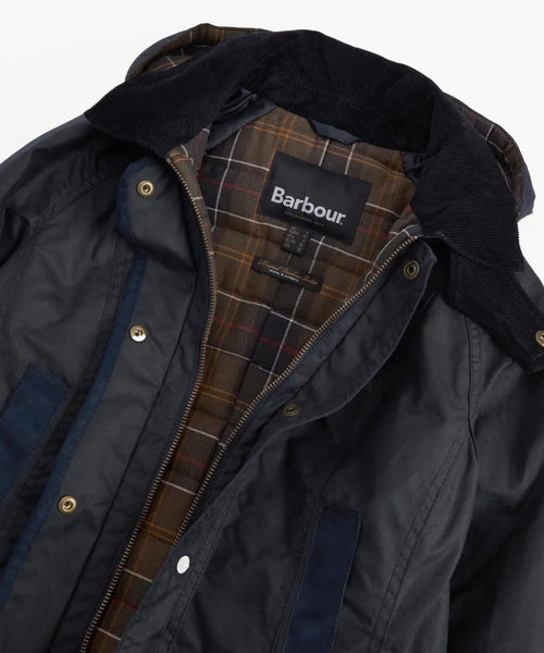 Barbour Bower Wax Jacket Dames | Navy Blauw