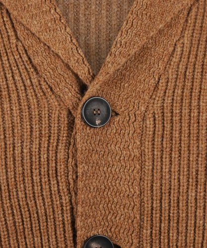 Vest Jamie Sjaalkraag | Camel