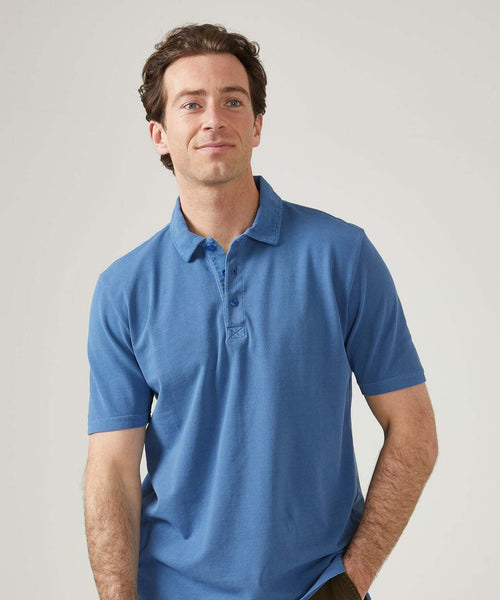 Casual Piqué Polo Korte Mouw | Blauw