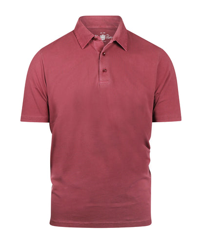 Lässiges Jersey-Polohemd, Kurzarm | Rot