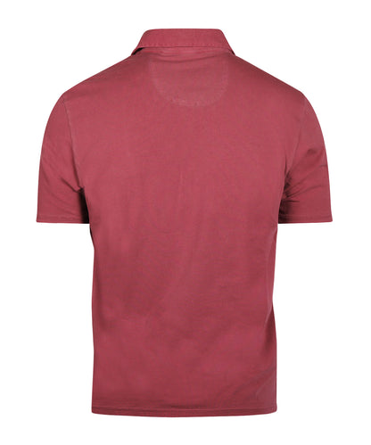 Lässiges Jersey-Polohemd, Kurzarm | Rot