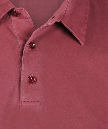 Lässiges Jersey-Polohemd, Kurzarm | Rot