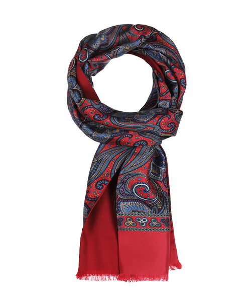 Sjaal Zijde/Wol | Rood