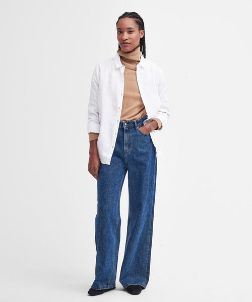 Barbour Shirt Dames | Wit