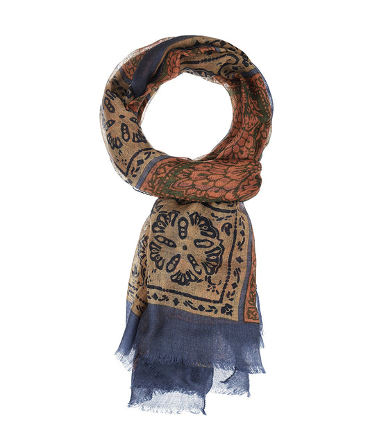 Stetson Scarf Summer Tiles | Blue
