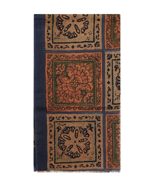 Stetson Scarf Summer Tiles | Blue