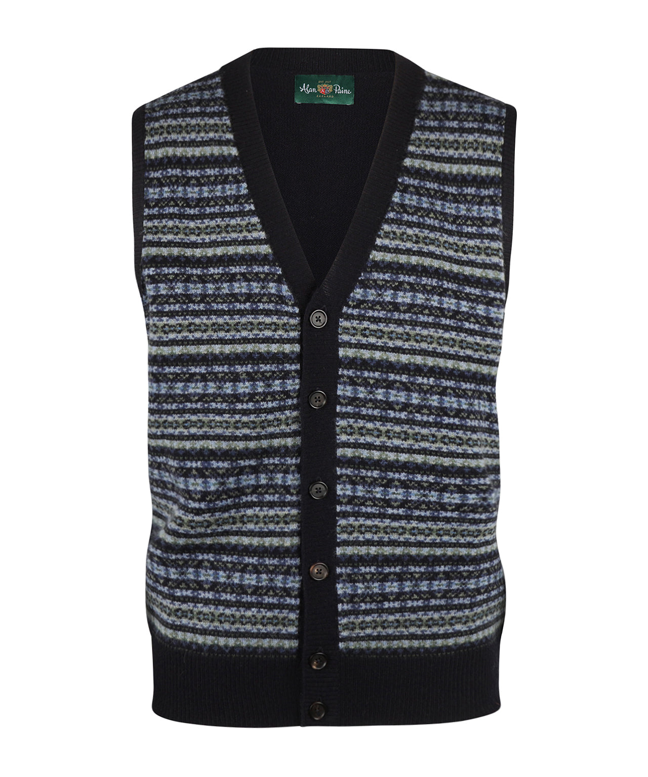 Alan Paine Spencer Fair Isle | Blau