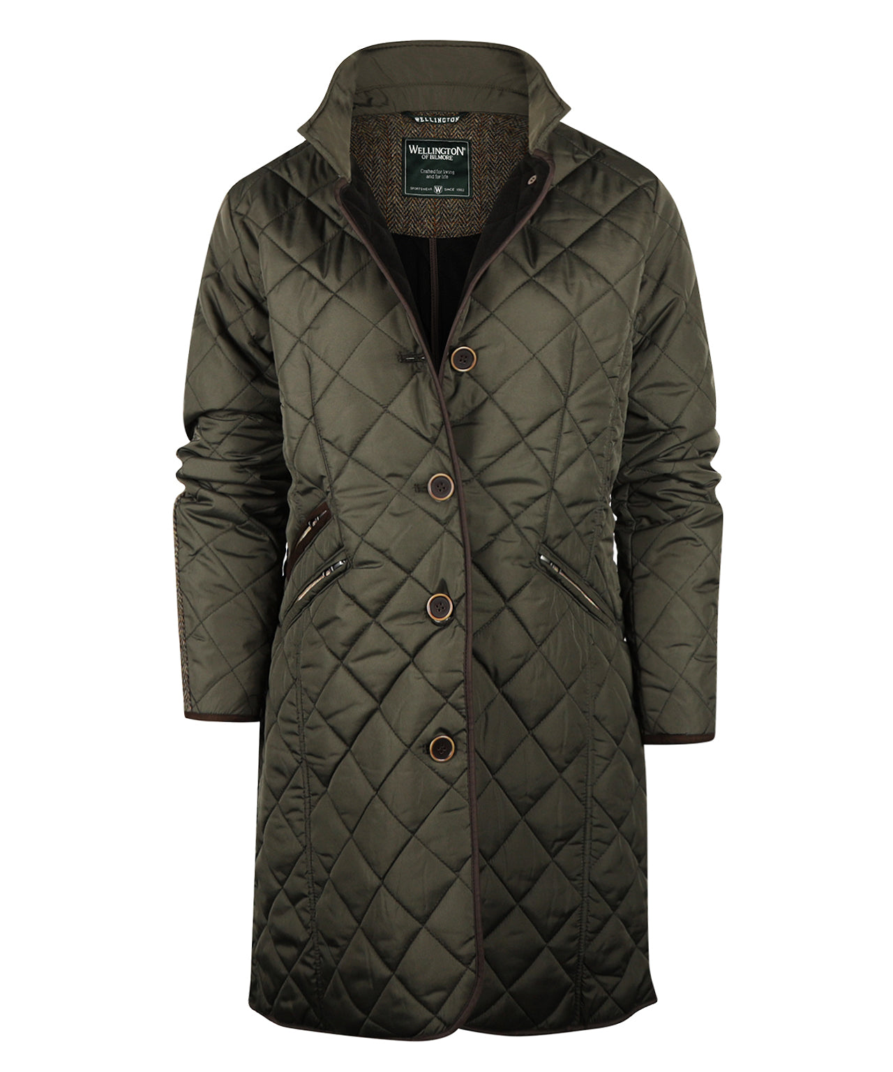 Wellington Steppjacke für Damen | Grün