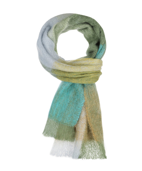 Sjaal Mohair 28X210 CM | Blauw
