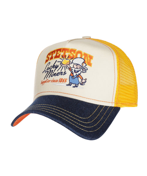 Lucky Miners Trucker Pet | Denim Blauw