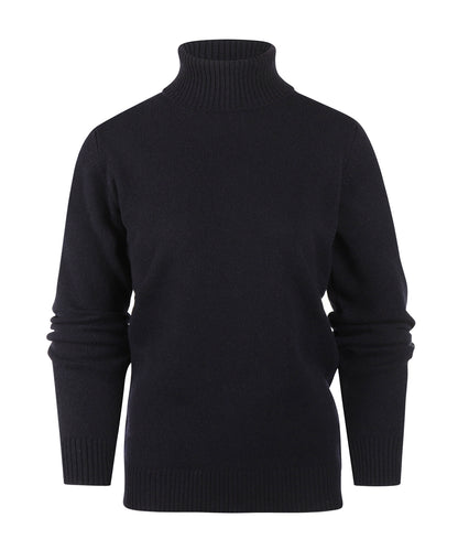 William Lockie Damen Kol Lammwolle | Marineblau