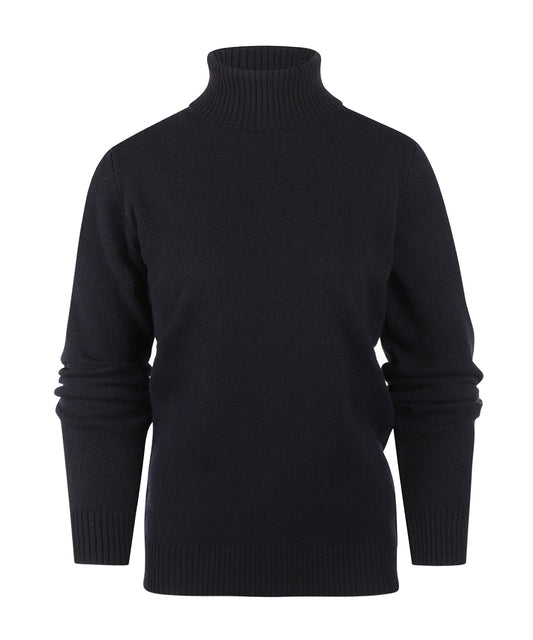 William Lockie Women's Collar Lambswool | Navy