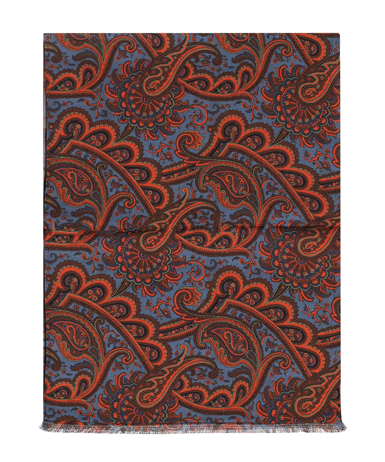 Seidenschal mit Paisley-Muster | Rot