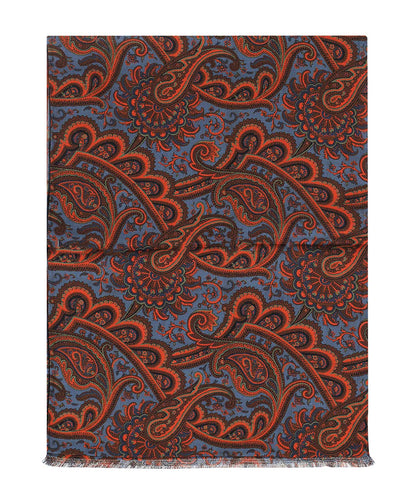 Seidenschal mit Paisley-Muster | Rot