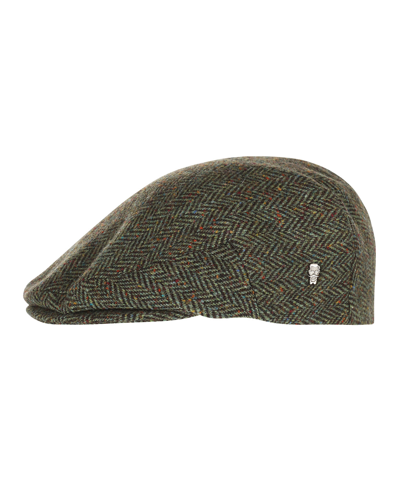 Klassieke Cap | Groen Herringbone Donegal