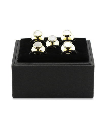 Dress Studs per set 5 stuks | Goud Wit