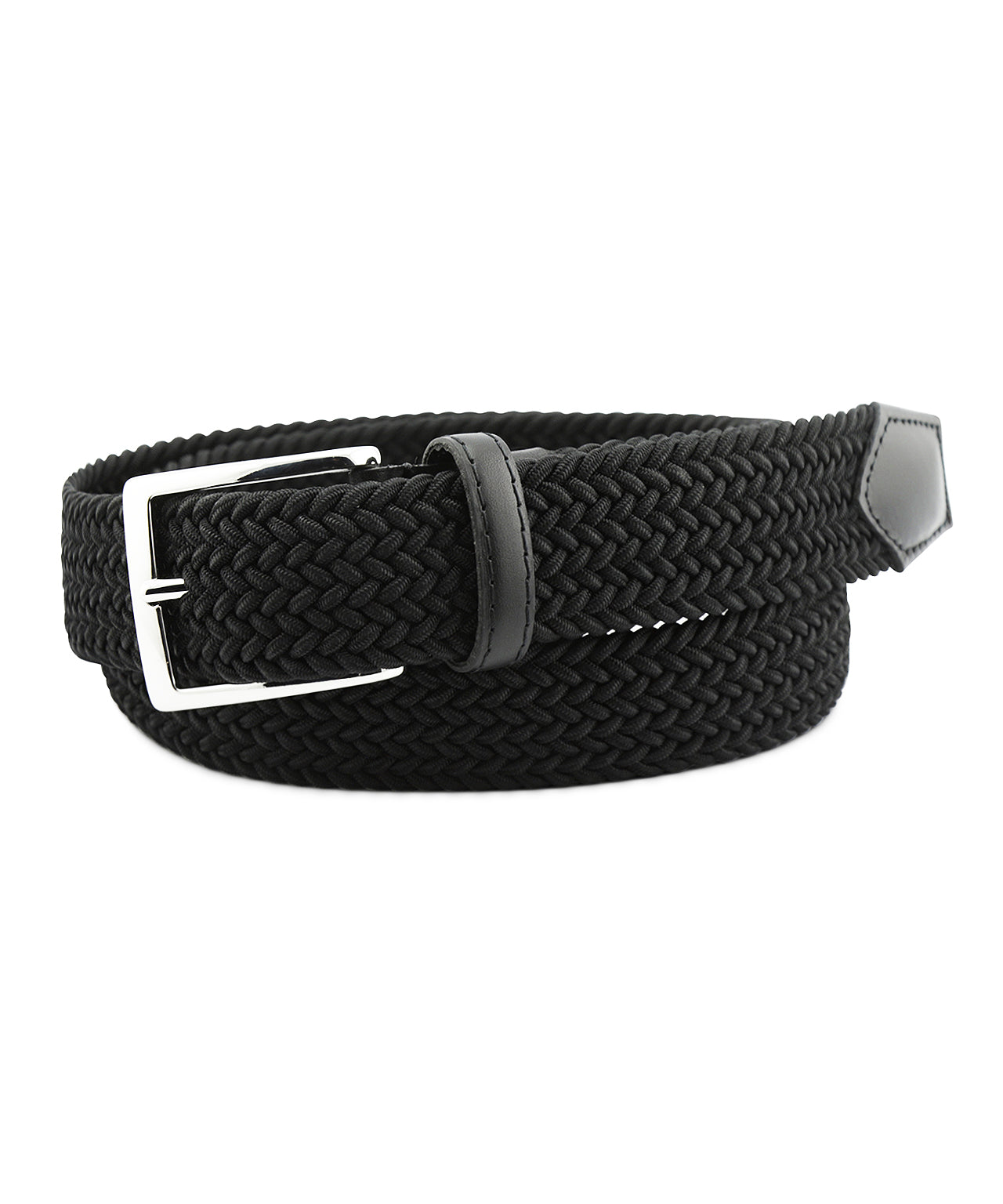 Gevlochten Riem | Zwart