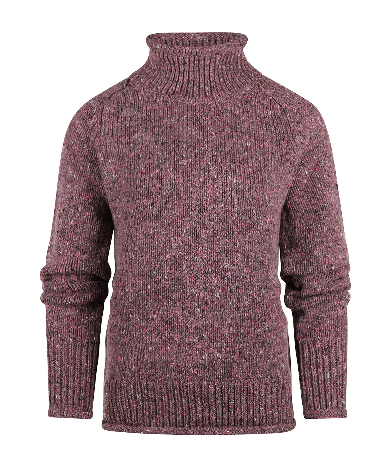 Fisherman Damen-Kol-Pullover | Lila