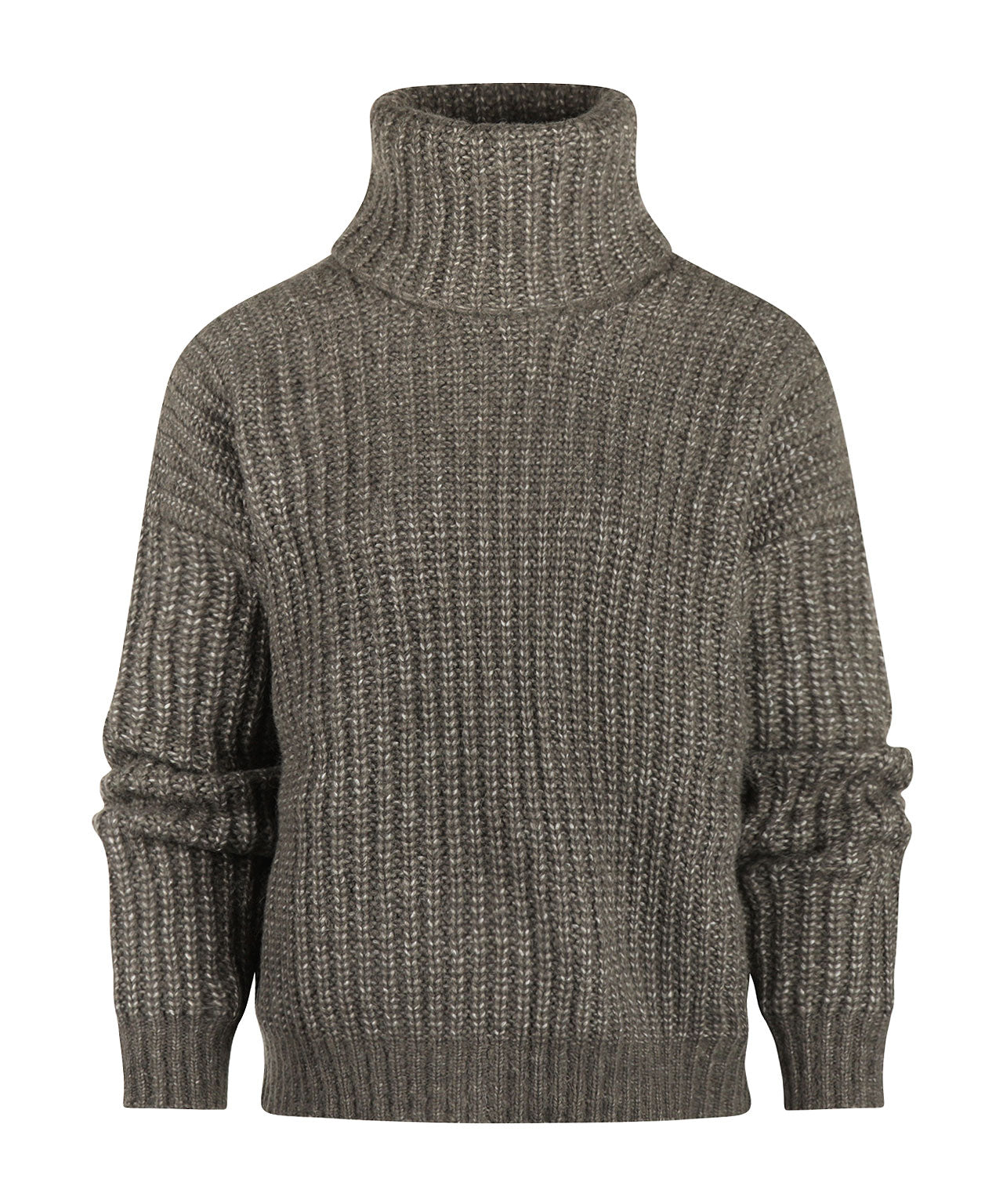 Damen-Rollkragenpullover aus Alpaka-Merino-Mischgewebe von Fisherman | Braun