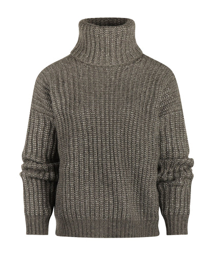 Damen-Rollkragenpullover aus Alpaka-Merino-Mischgewebe von Fisherman | Braun