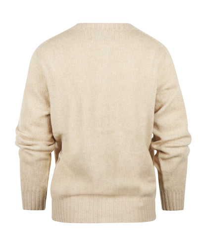 Harley of Scotland Women's Button Cardigan | Beige