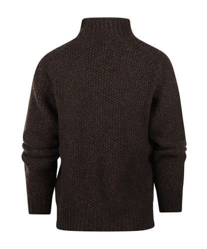 Harley of Scotland Damen-Pullover mit Schildkrötenmotiv | Braun