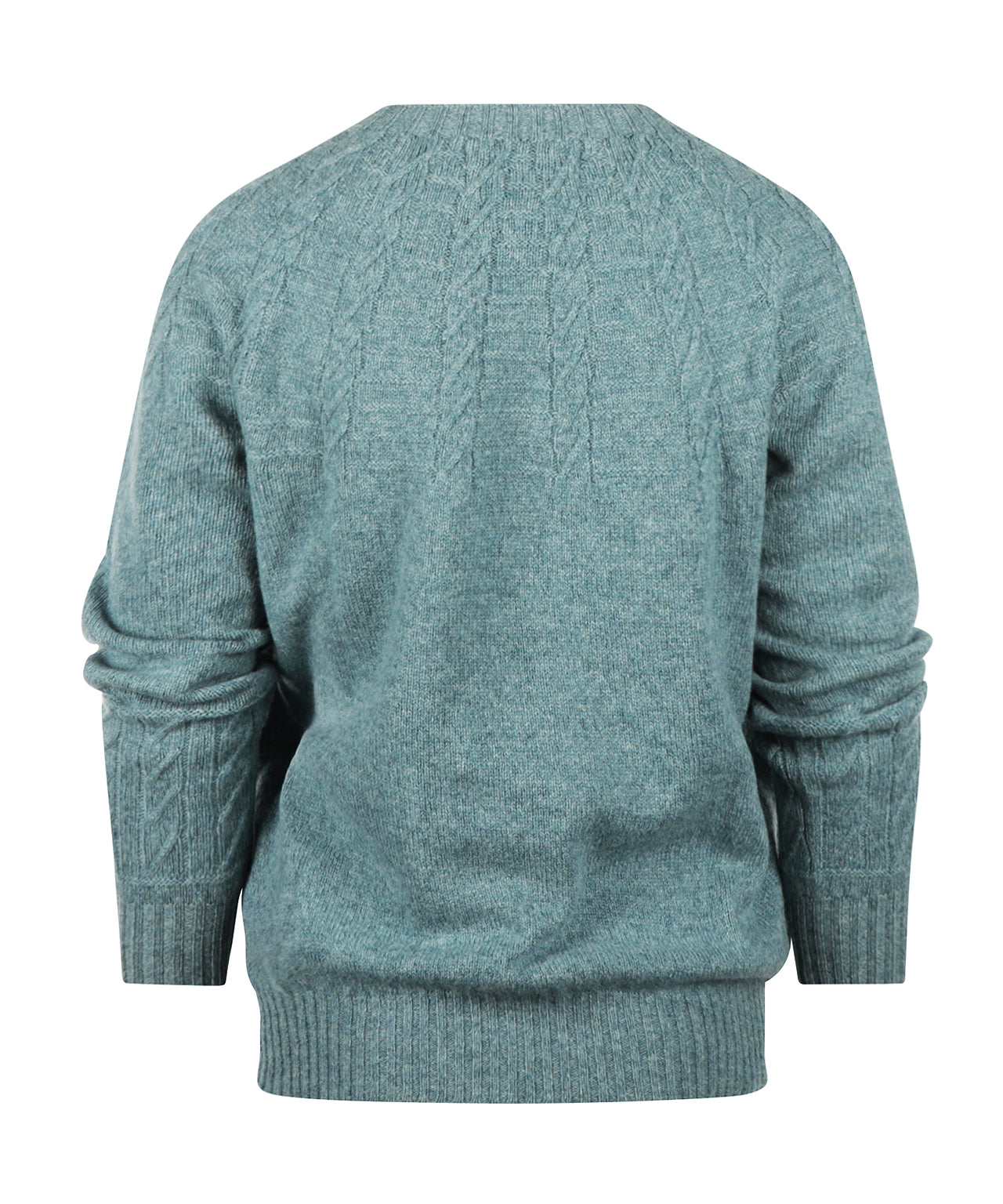 Harley of Scotland Damen-Pullover mit Rundhalsausschnitt | Grün
