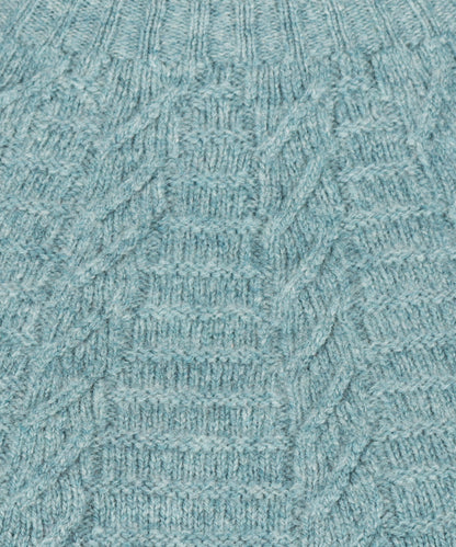 Harley of Scotland Damen-Pullover mit Rundhalsausschnitt | Grün
