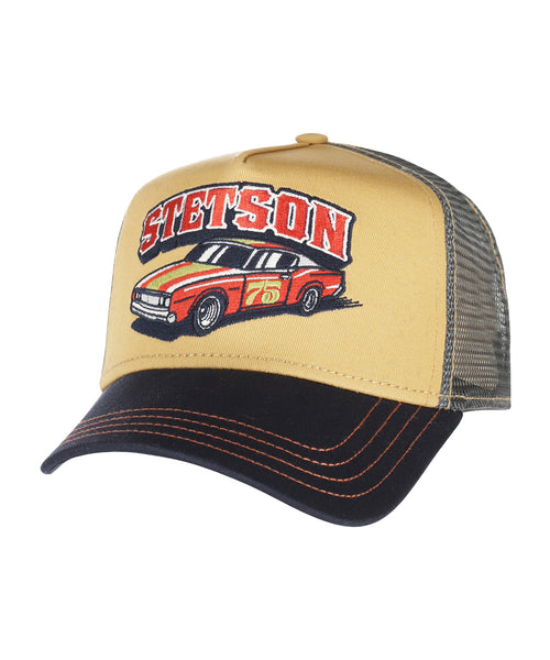 Stetson Trucker Cap Indy | Blauw Beige