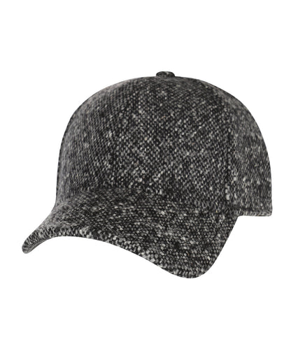 Stetson Baseballkappe aus Donegal Tweed | Grau