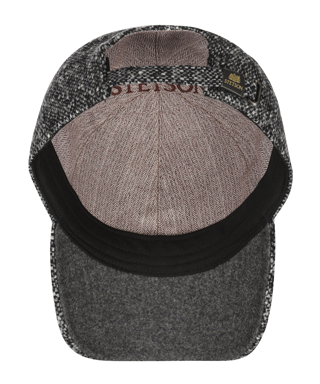 Stetson Baseballkappe aus Donegal Tweed | Grau