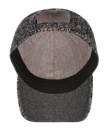 Stetson Baseballkappe aus Donegal Tweed | Grau