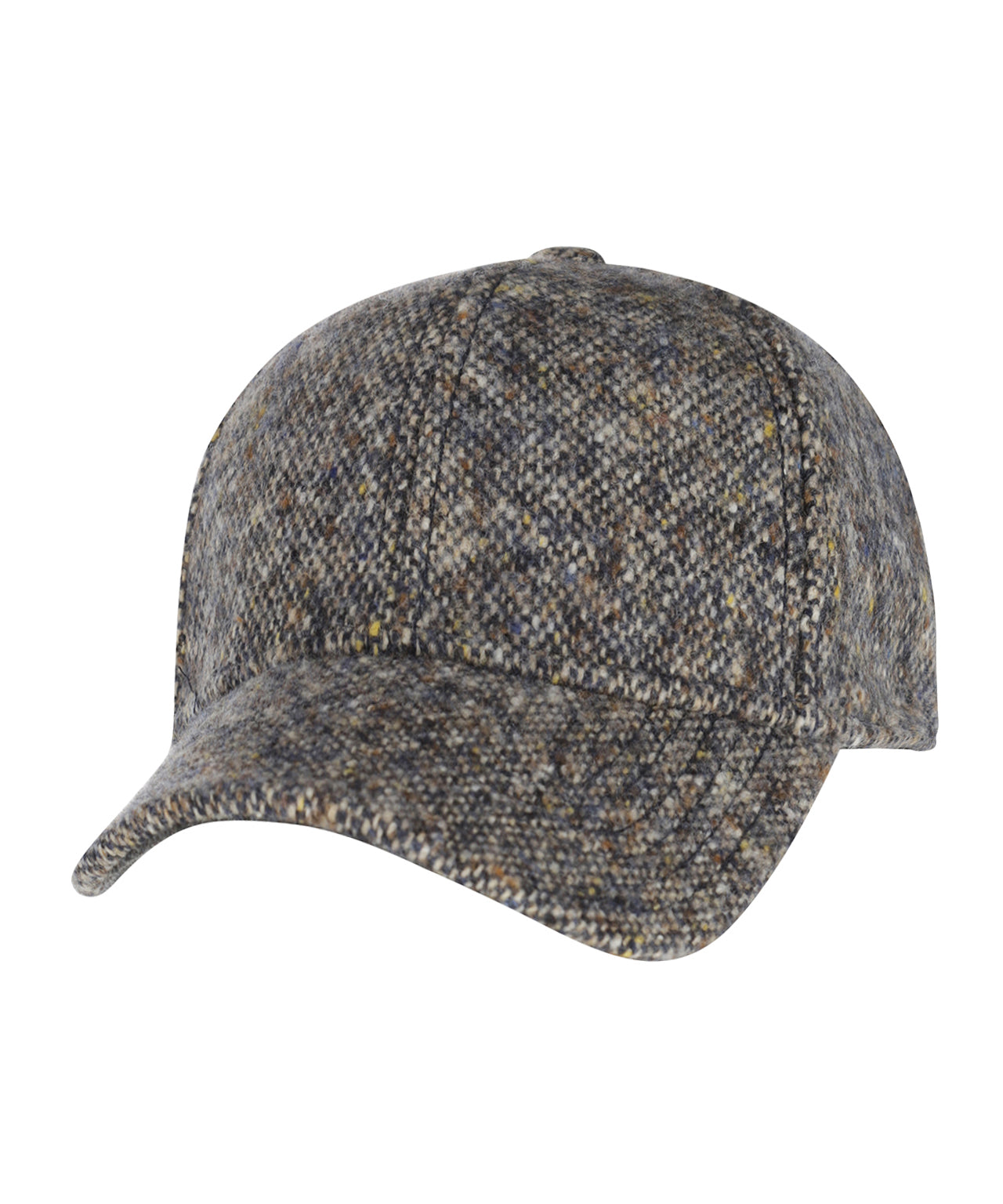 Stetson Baseballkappe aus Donegal Tweed | Blau