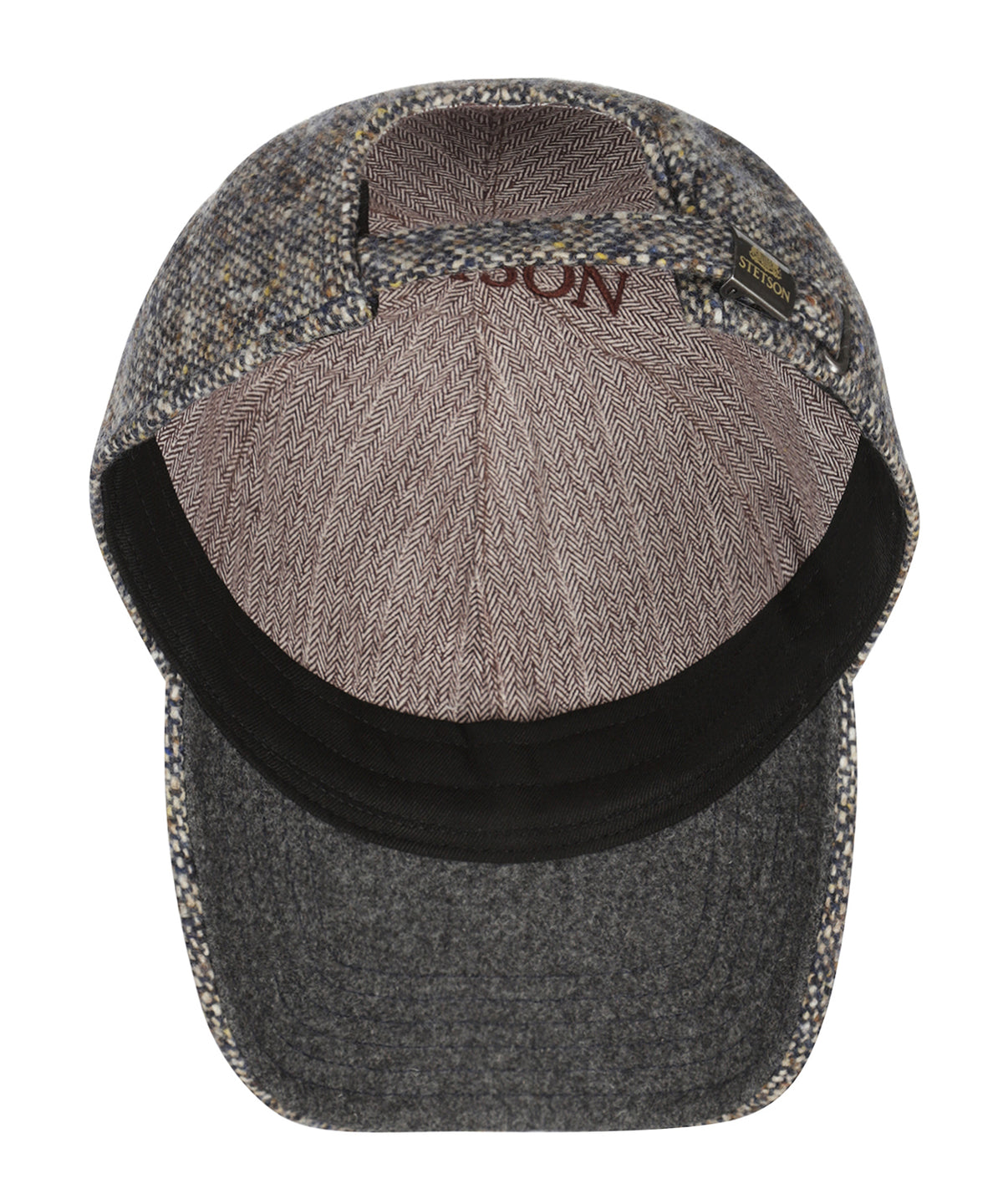 Stetson Baseballkappe aus Donegal Tweed | Blau