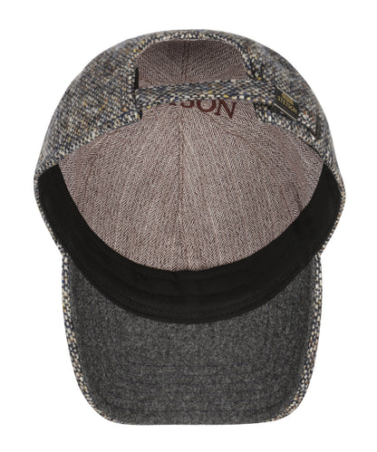 Stetson Baseballkappe aus Donegal Tweed | Blau