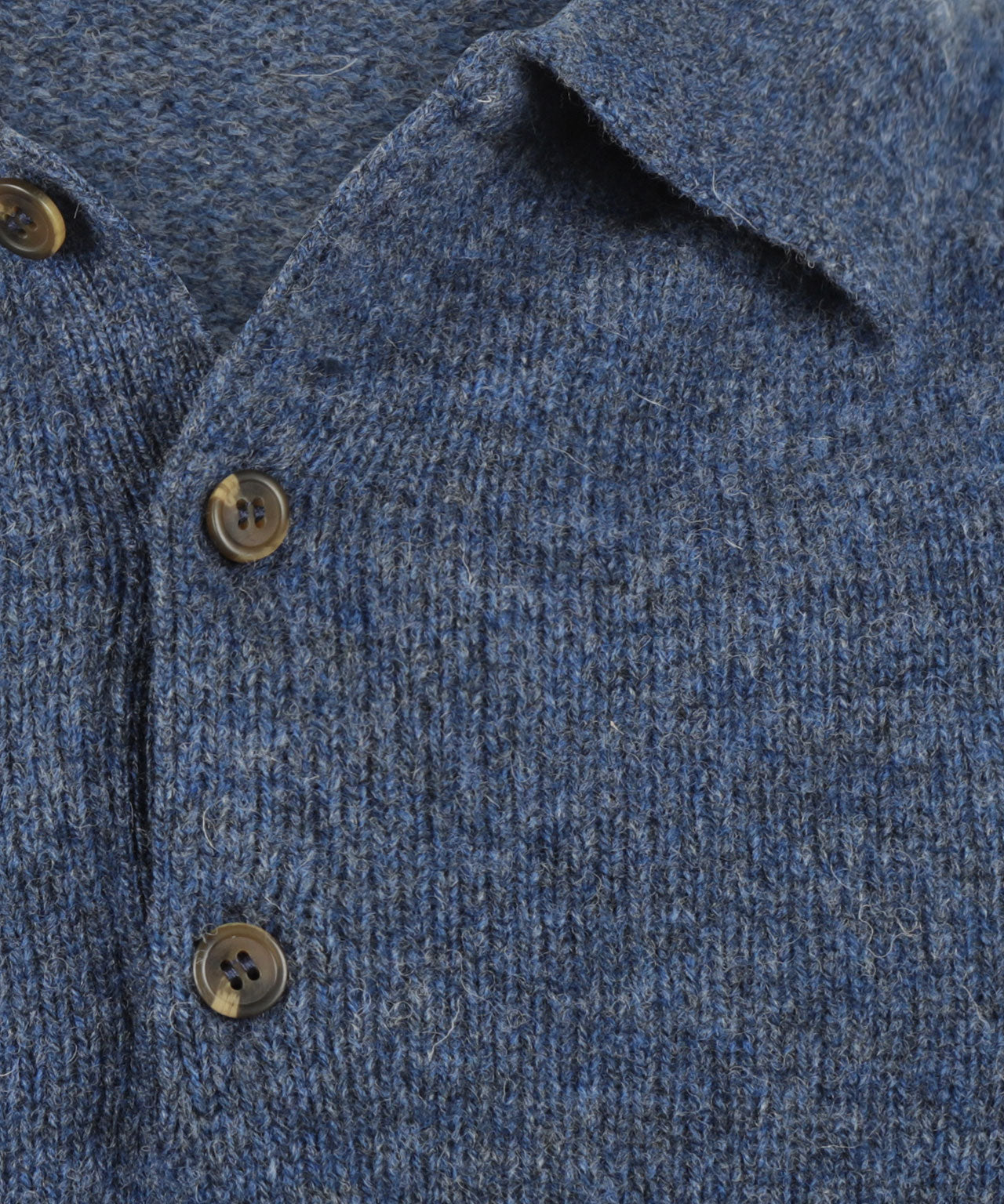 Harley of Scotland Polo-Pullover | Denimblau