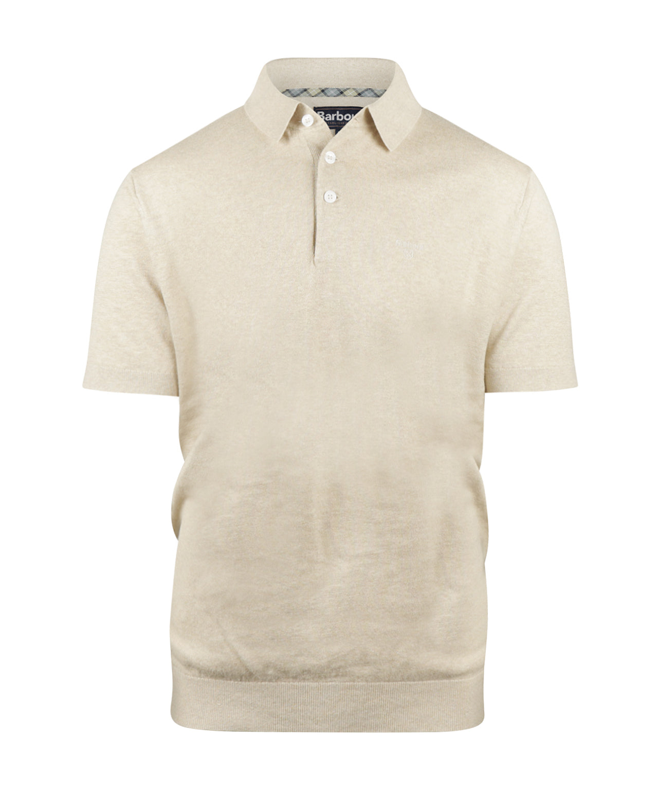 Barbour Muston Poloshirt aus Leinenmischung | Beige
