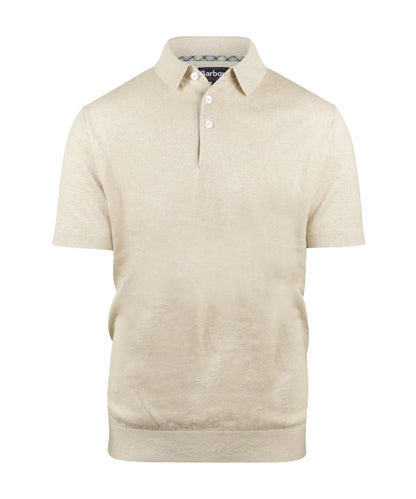 Barbour Muston Poloshirt aus Leinenmischung | Beige