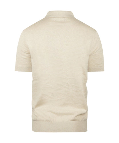 Barbour Muston Poloshirt aus Leinenmischung | Beige
