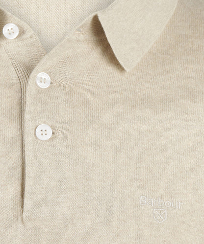 Barbour Muston Poloshirt aus Leinenmischung | Beige