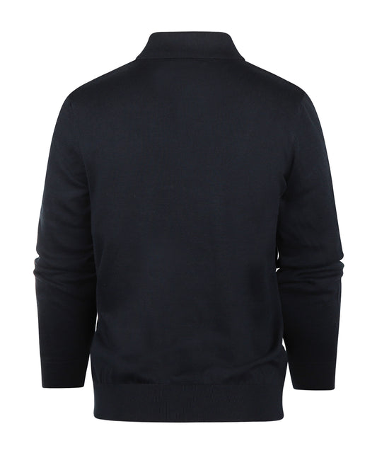 Barbour Pima Cotton Knitted Polo | Navy Blue
