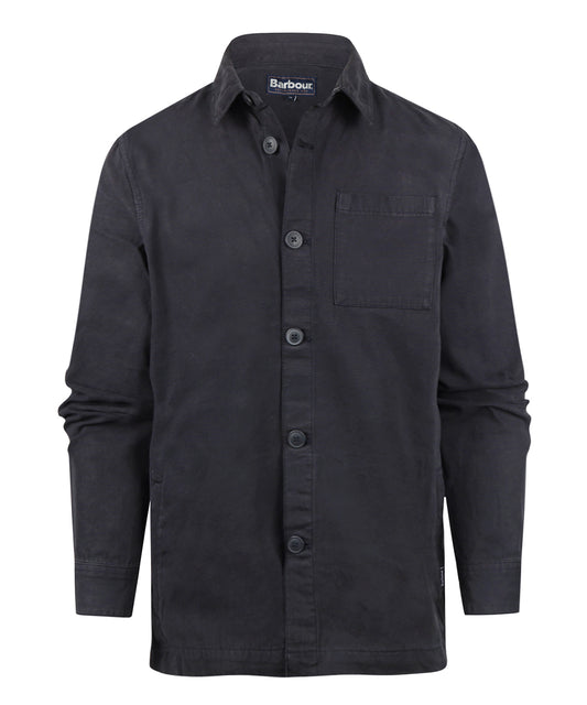 Regular Washed Overshirt | Navy