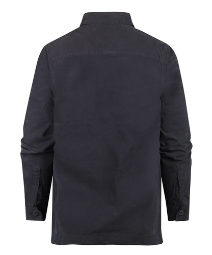Barbour Regular Washed Overshirt | Navy Blue