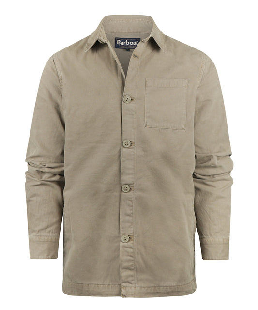 Regular Washed Overshirt | Smokey Olive