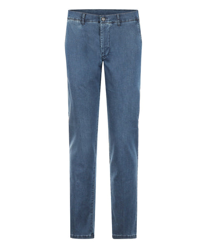 Jeanshose mit flacher Vorderseite | Denimblau