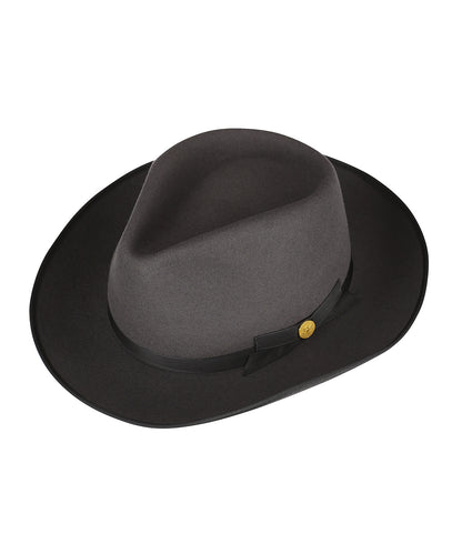 Stetson Fedora Furfelt 160Y | Anthracite Grey