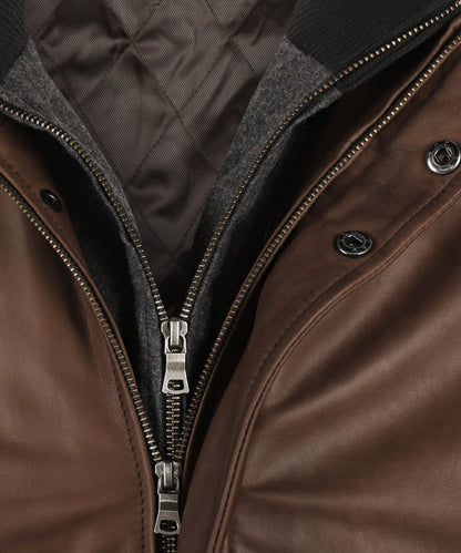 Leather Jacket | Brown