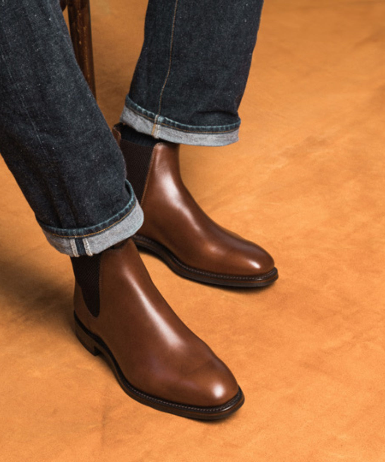 Loake Chatsworth Chelsea Boot Waxy | Braun