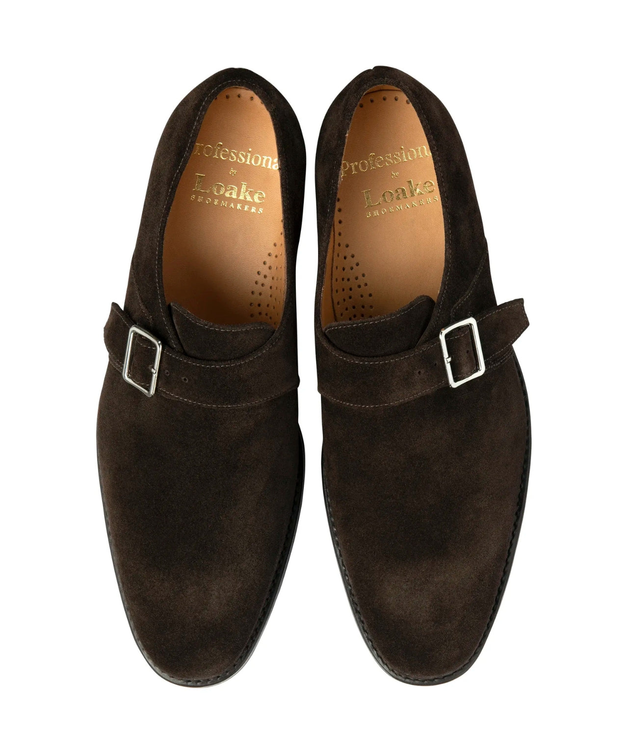 Loake 357 Monk Strap Schuh aus Wildleder | Braun