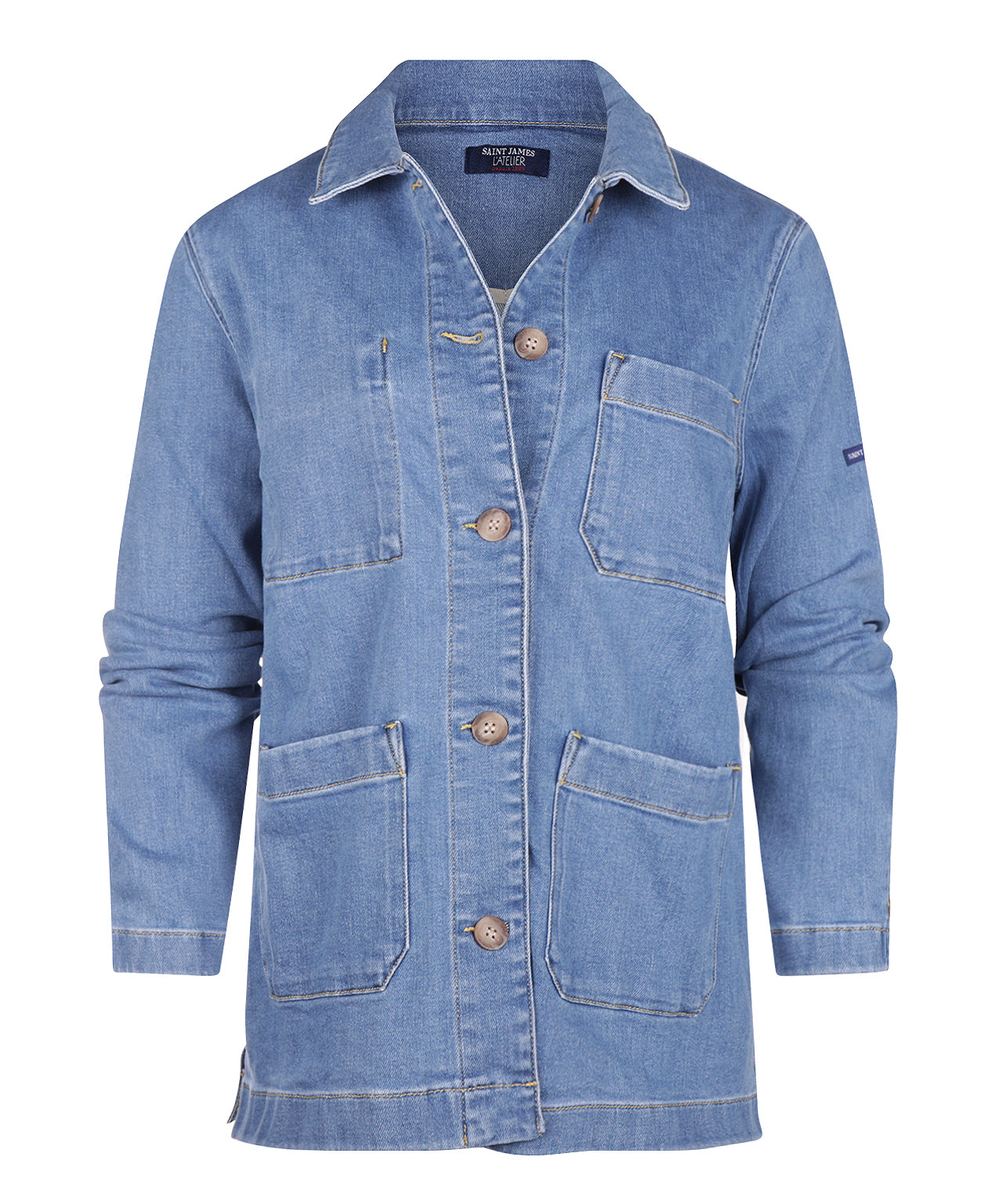 Saint James Damenhemd Alize | Denimblau